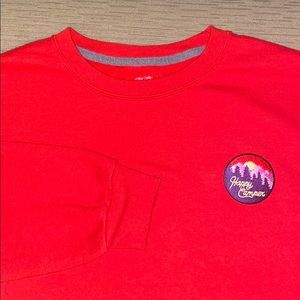 Happy camper crew sweatshirt with patch
